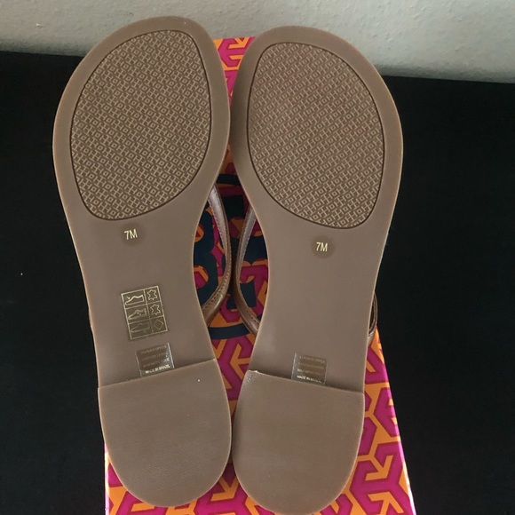 NIB Tory Burch Sandal size 7 Royal Tan - Picture 3 of 3